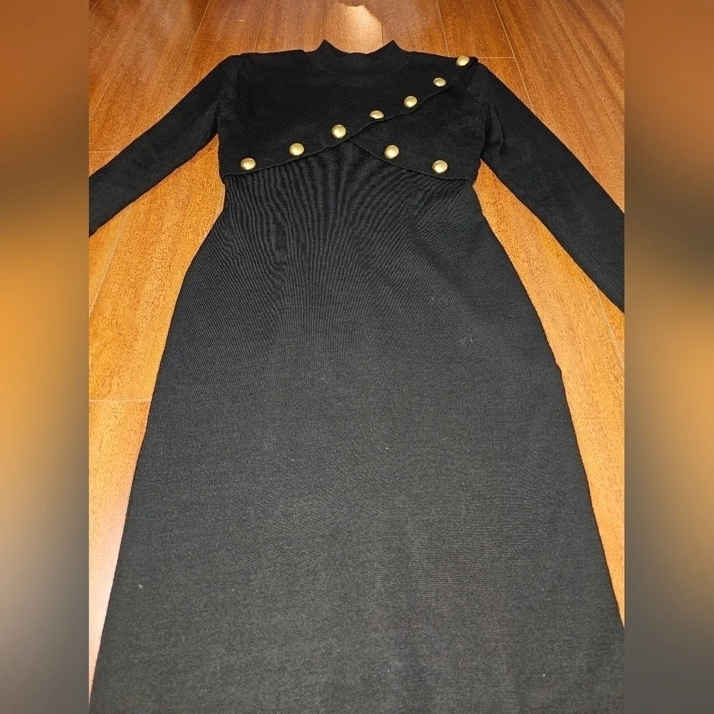 Vintage Authentic ANDREA JOVINE Dress 100% Wool Size M - Picture 11 of 17